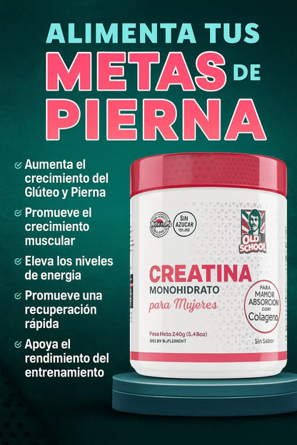 Creatina Monohidratada para mujeres